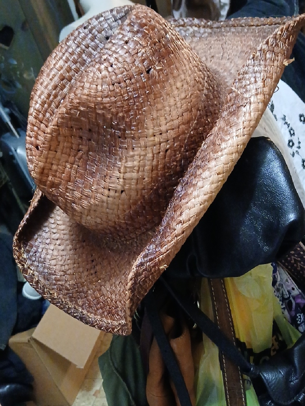 Toby Keith, Scala Brown Woven Straw Cowboy Hat,szS/M